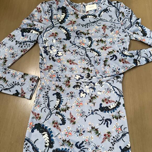 ERDEM Allegra Floral Print Long Sleeve Sheath Dress - Picture 8 of 12